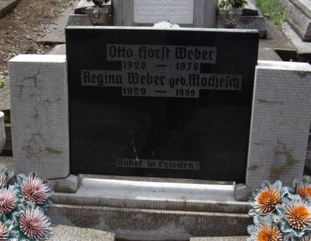 Weber Horst Otto 1926-1976 Modjesch Regina 1929-1999 Grabstein